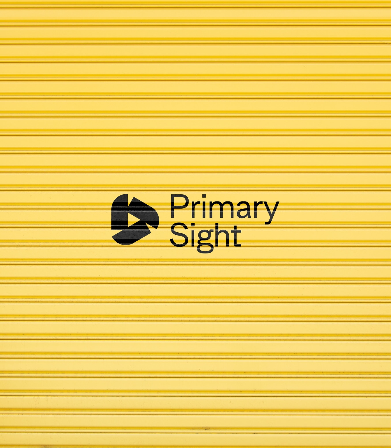 Primary Sight logo on warehouse roller door