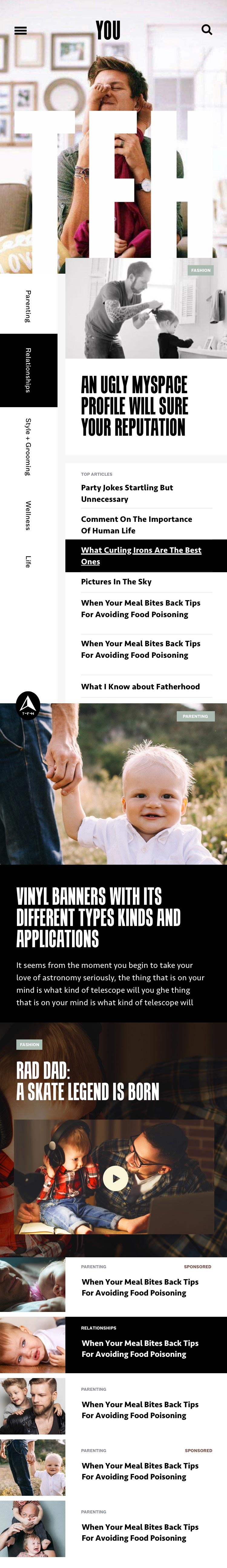 The Father Hood - Mobile Web Design | Atollon - a design company